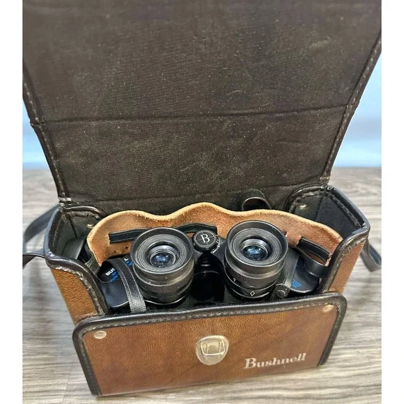 Vintage Bushnell Insta Focus Binoculars Sportsview Field Angle 7x35 With Case - Picture 2 of 14